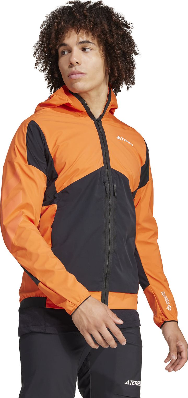 Adidas Men s Terrex Techrock Soft Shell Jacket Semi Impact Orange Black